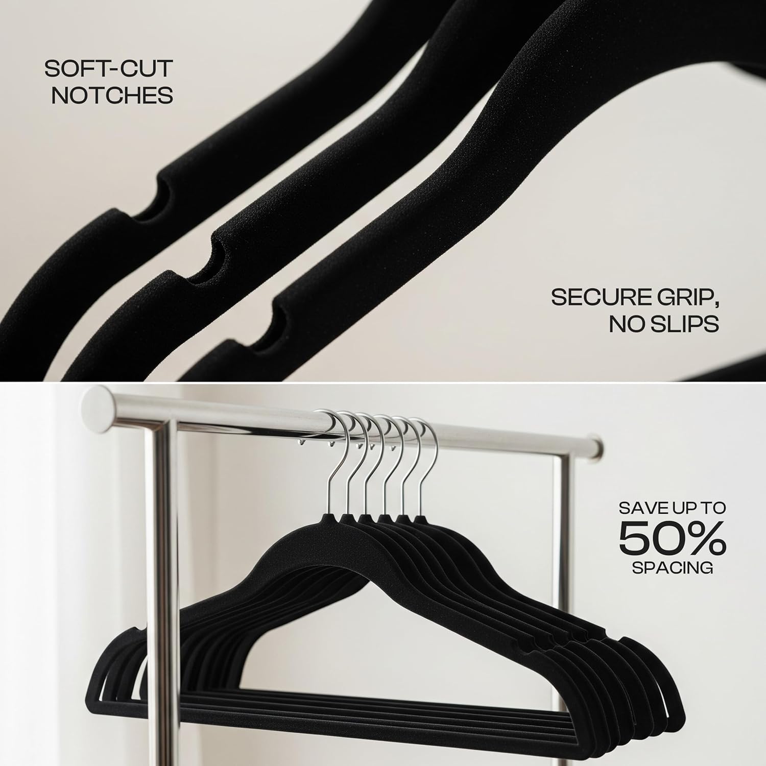 🖤 Utopia Velvet Hangers 50-Pack ✨